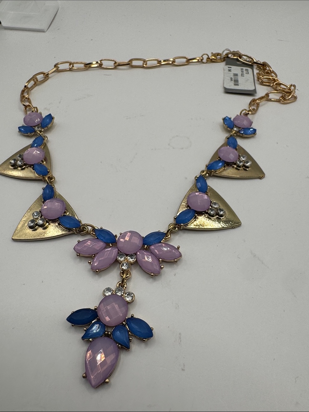 6/$25 - Laila Rowe Pink & Blue Statement Necklace (BR1111/3) - Picture 4 of 11